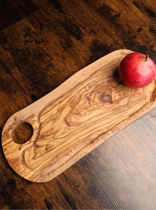 Large Handmade Olive Wood Cutting Board