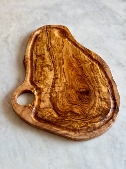 Medium Handmade Olive Wood Cutting Board