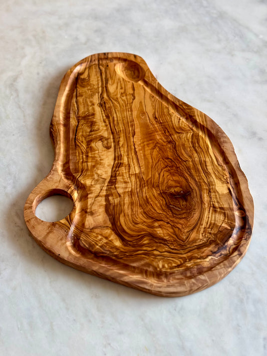 Medium Handmade Olive Wood Cutting Board